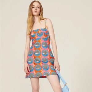 Rachel Antonoff Gwen Spaghetti Strap Caviar Dress
